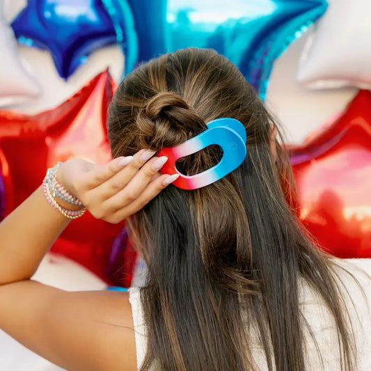 Flat Round Hair Clip - Medium  - Miss Americana