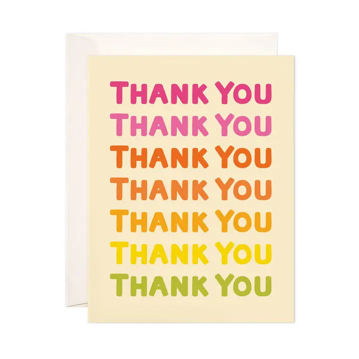 Ombre Thank You Greeting Card