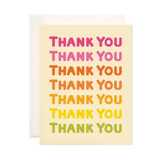 Ombre Thank You Greeting Card