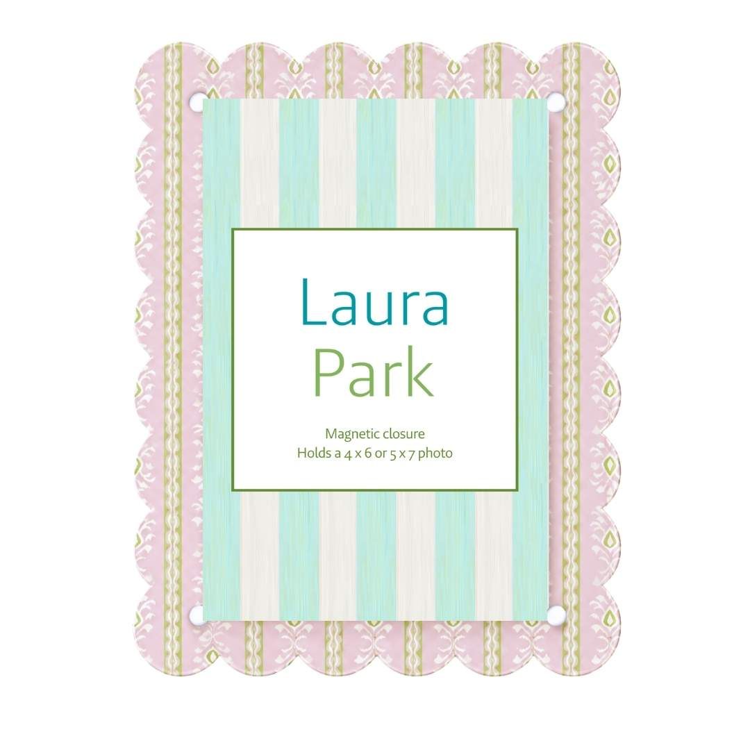 Acrylic Picture Frame - Rosemary Stripe Pink