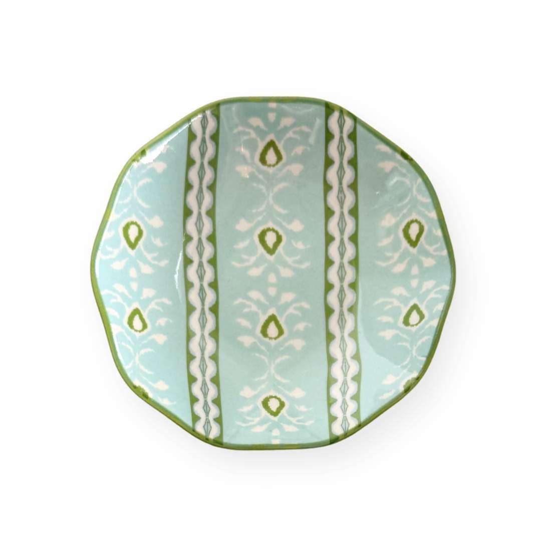 Ceramic Ring Dish - Rosemary Stripe Blue