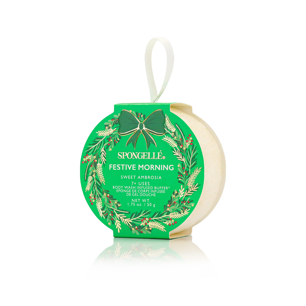 Holiday Wreath Sponge - Festive Morning