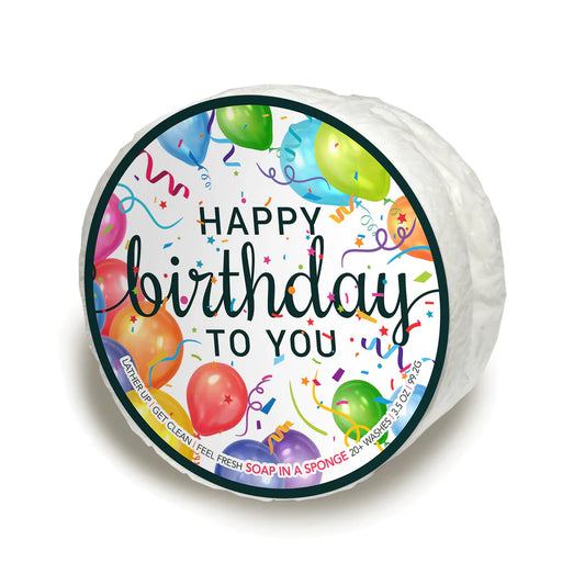 Soap in a Sponge - Happy Birthday