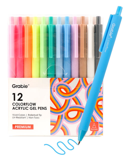 Retractable Colorflow Acrylic Gel Pens