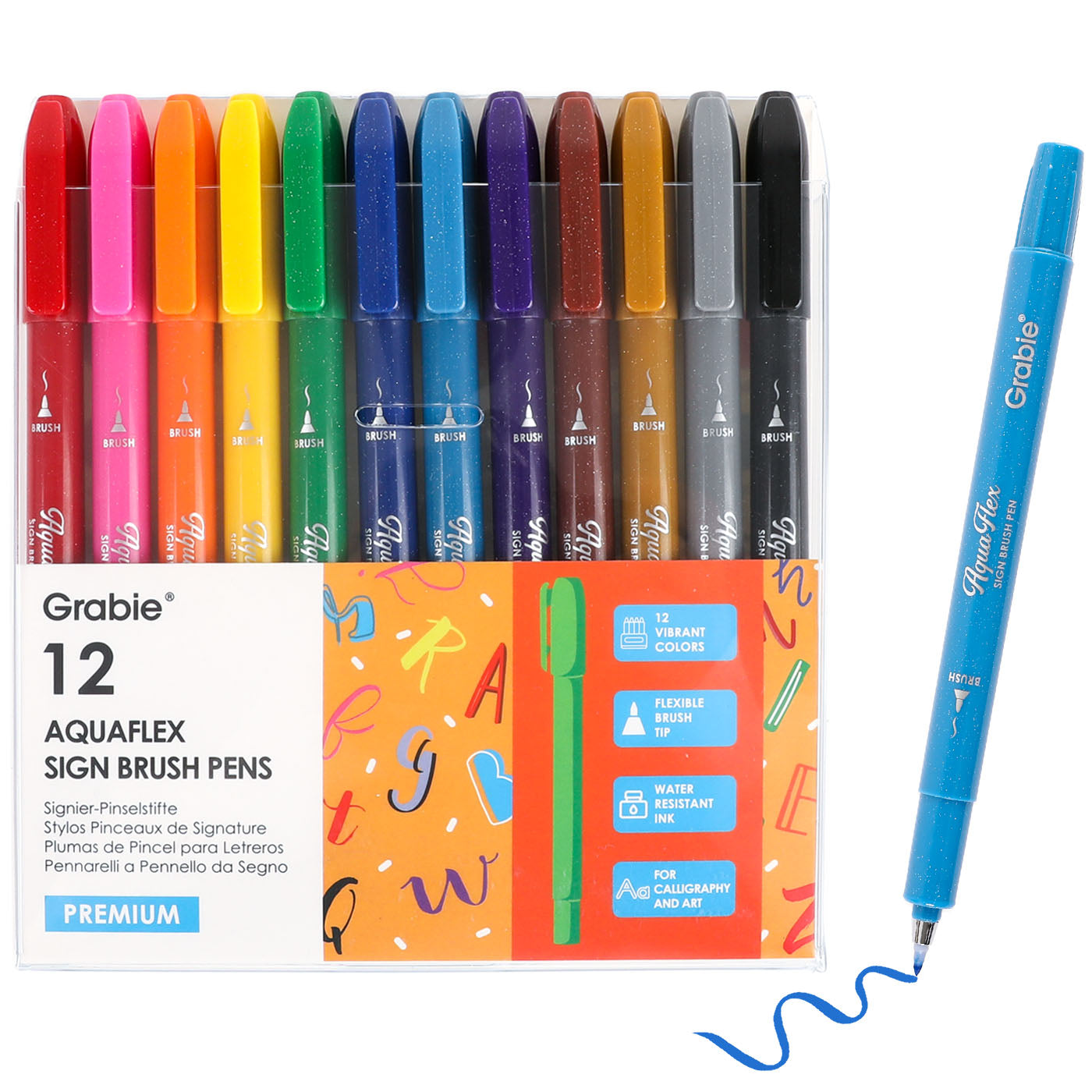 AquaFlex Sign Brush Pen Set of 12