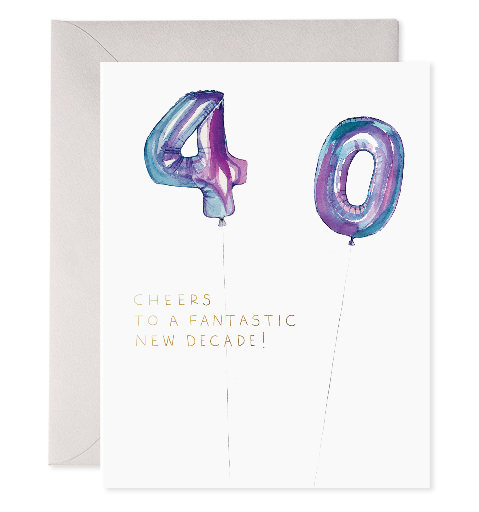 Birthday Card - Helium 40