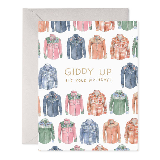 Giddy Up Birthday Card