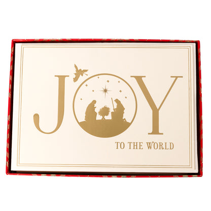 Holiday Boxed Cards - Joy Nativity Scene