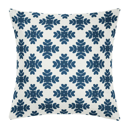Indoor Pillow - Brushstrokes Navy - 22 x 22
