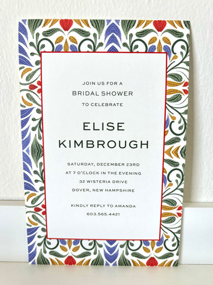 Hacienda Border Invitation  - 10 CT