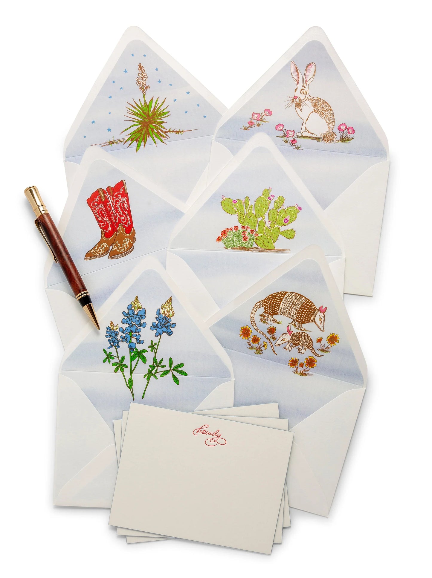 Letterpress Boxed Cards - Howdy