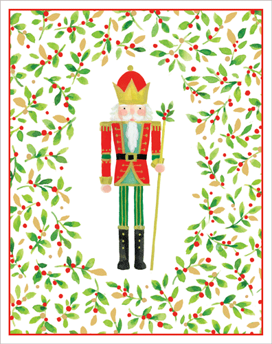 Boxed Christmas Cards - Nutcracker And Sprigs