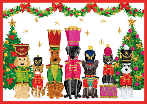 Boxed Christmas Cards - Pet Toy Soldiers