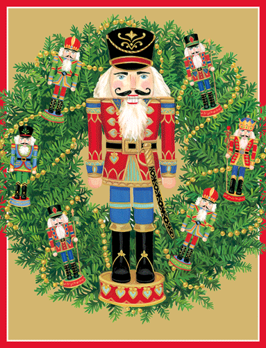 Boxed Christmas Cards - Nutcracker Wreath
