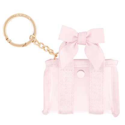 Jelly Tote Key Chain - Ballet Pink Bow