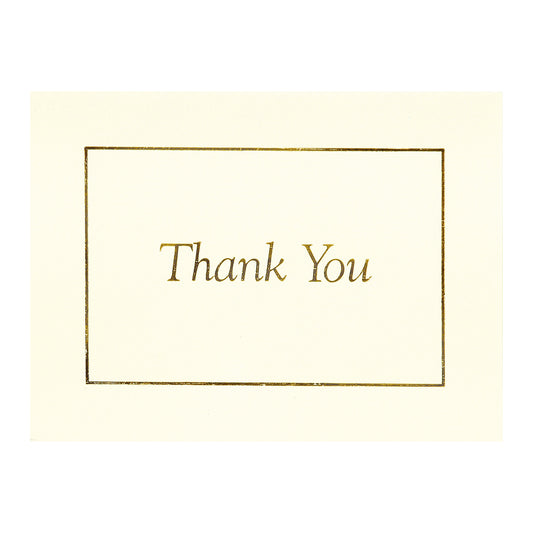 Thank You Notes - Gold on Vanilla