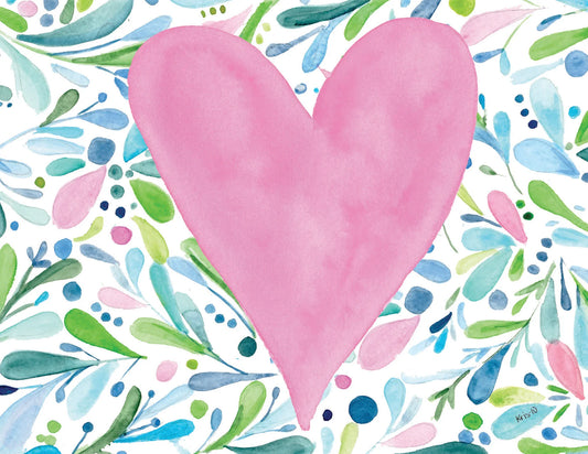 Whimsical Pink Heart Boxed Note