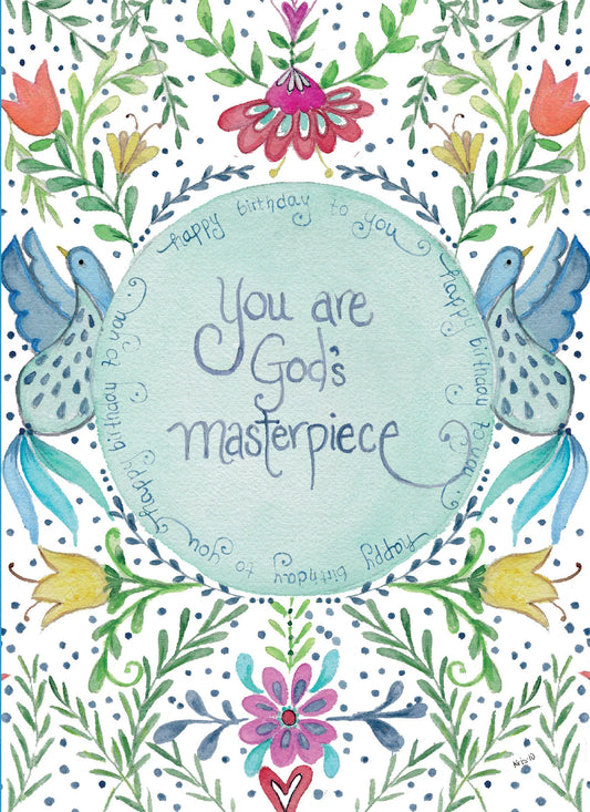 God's Masterpiece Birthday Greeting Card