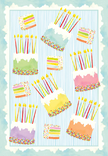 Birthday Card - Cake Frosting