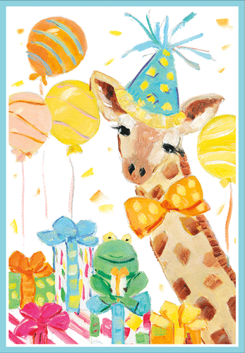 Birthday Card - Giraffe Birthday