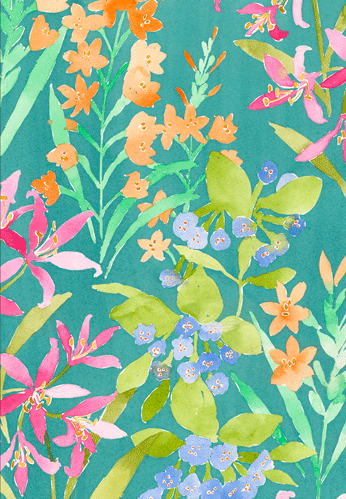 Thinking of You Card - Watercolor Floral