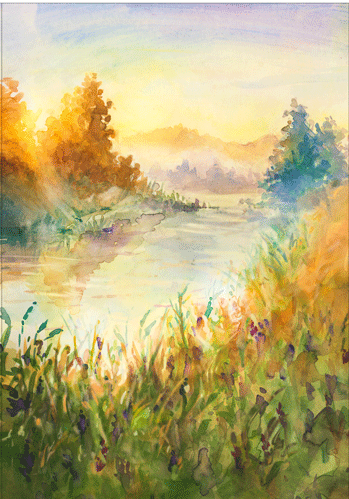 Sympathy Card - Sunrise Landscape