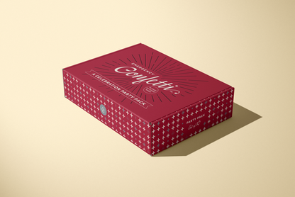 Confetti Party Pack - Crimson and White