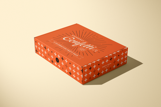 Confetti Party Pack - Orange and Black