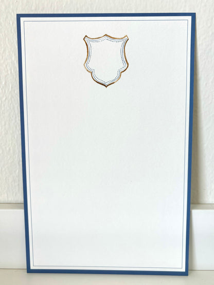 Blue Diamond Crest Invitation - 10 CT
