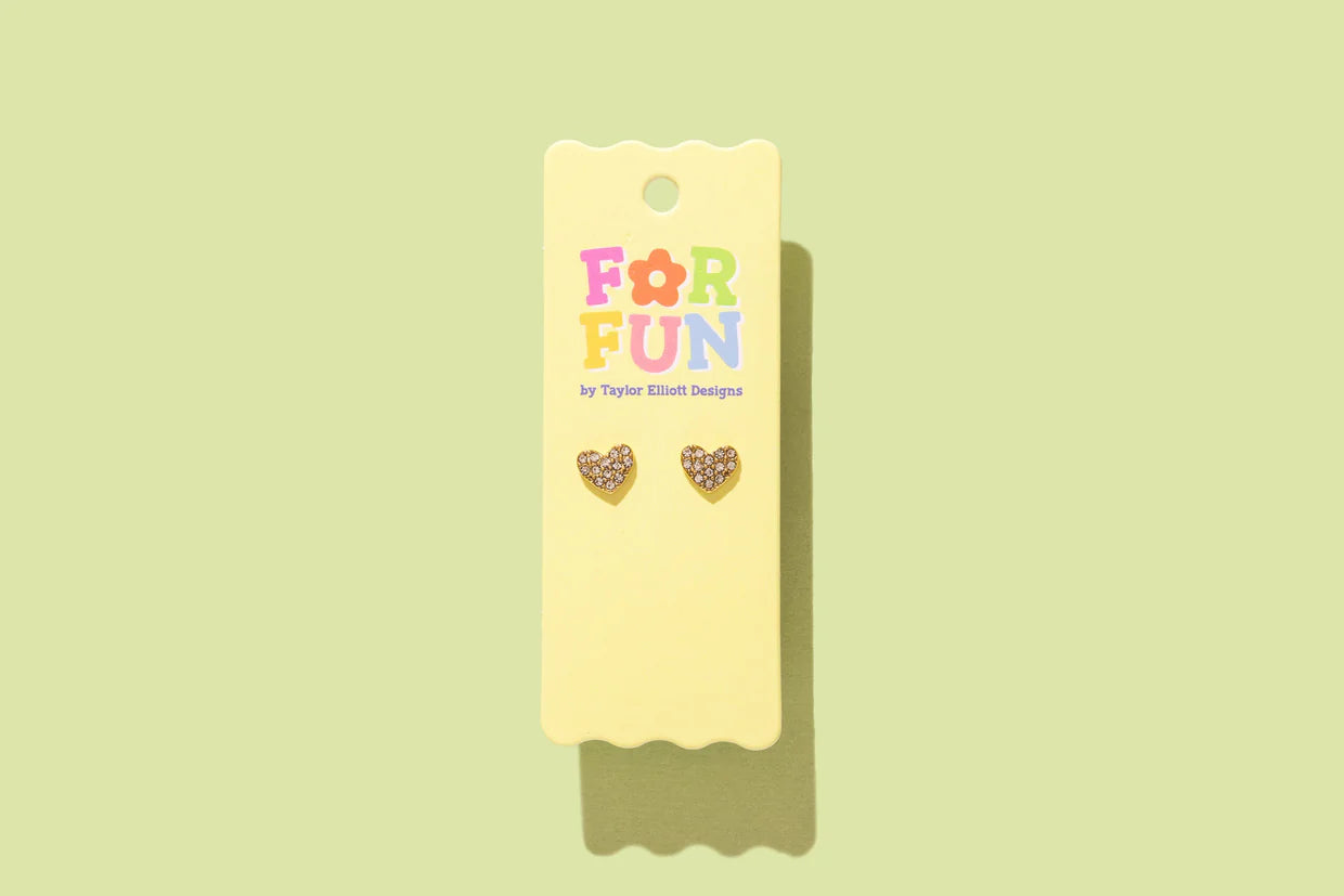 Stud Earrings - Phoebe Heart