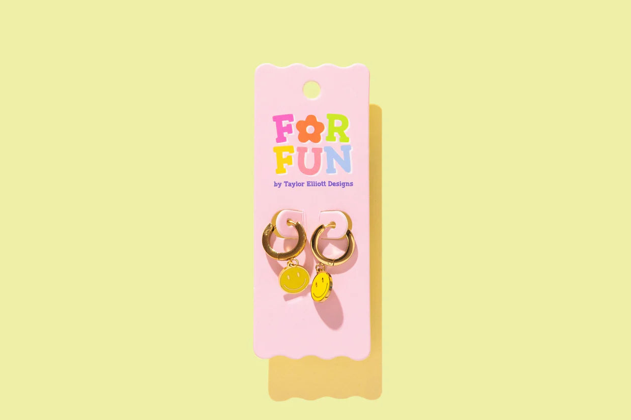 Huggie Earrings - Kenzie Smiley
