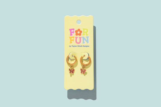 Huggie Earrings - Maddy Butterfly
