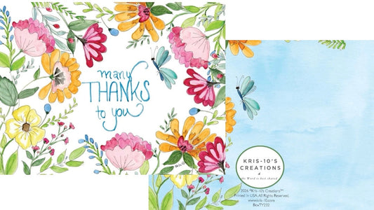 Boxed Notes - Many Thanks Garden Floral