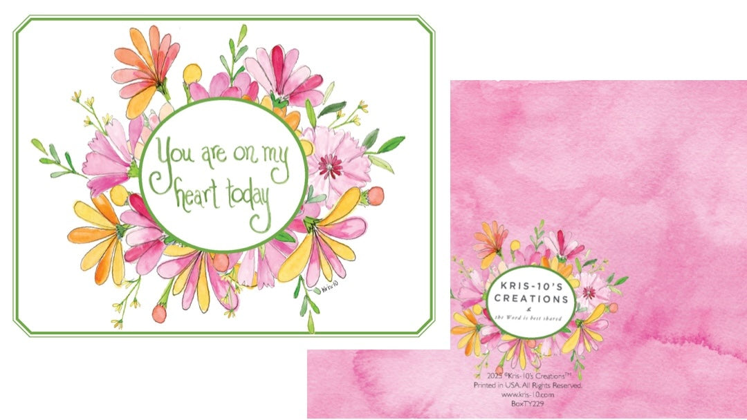 Boxed Notes - Floral You Are On My Heart Today
