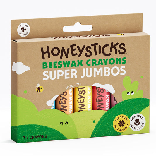 Super Jumbo Beeswax Crayons - 7 Pack