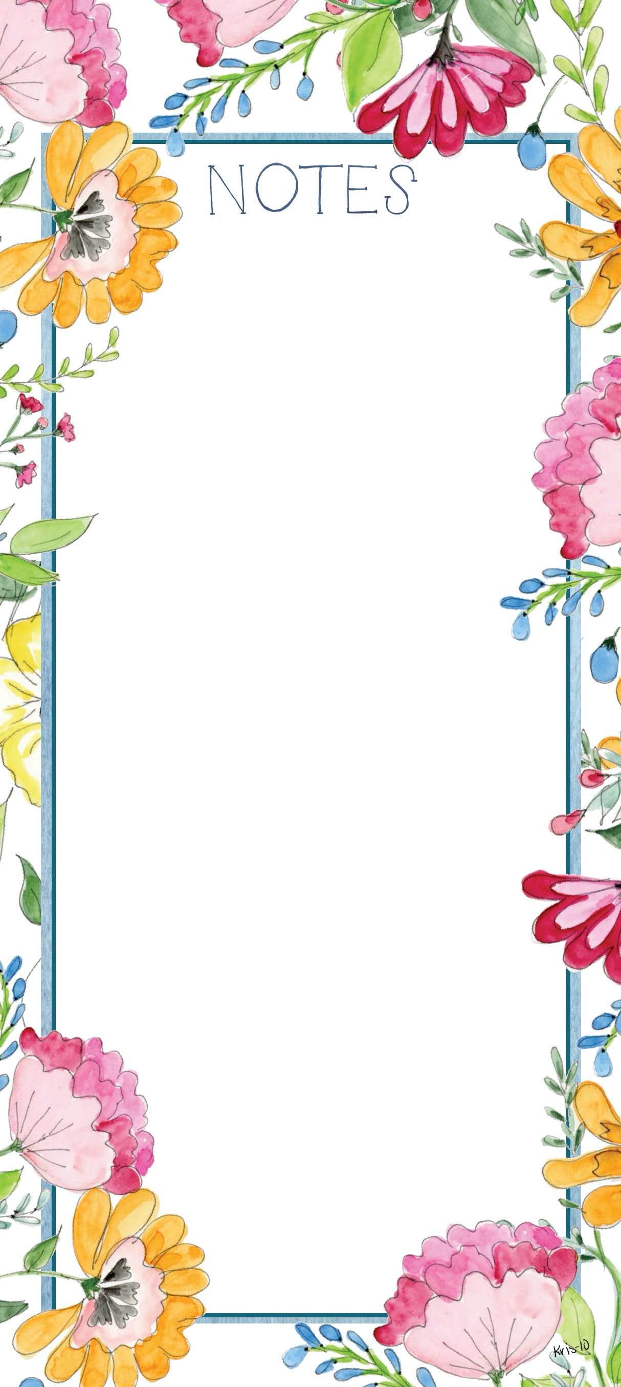 Notepad - Spring Garden Floral