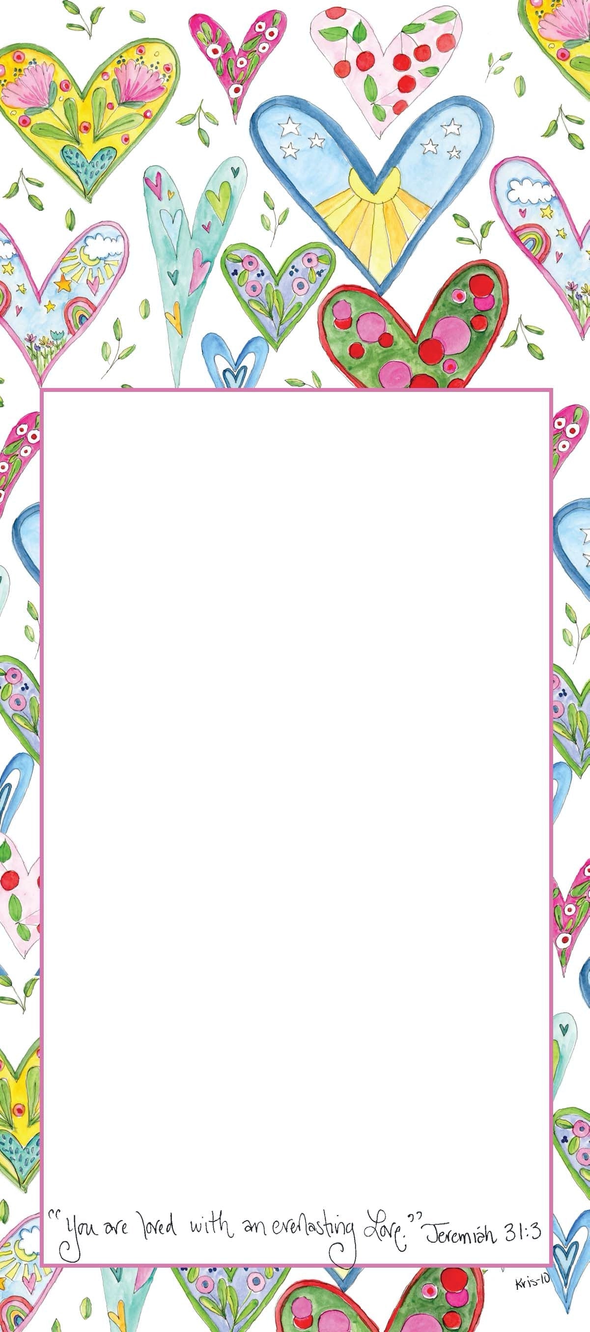 Notepad - Hearts Hearts Hearts