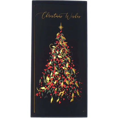 Boxed Christmas Cards - Berry Tree on Black