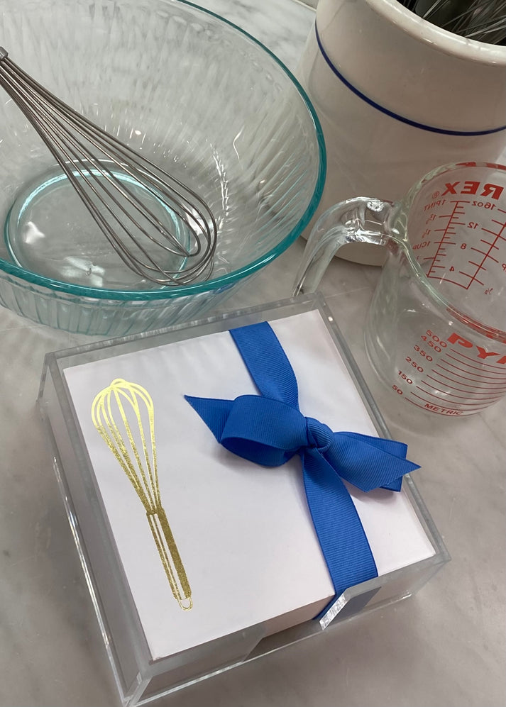 Paddie - Gold Foil Whisk Notepad