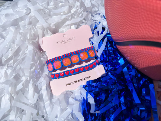 Spirit Bracelets - Blue + Orange