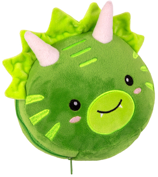 Plush Pillow with Eye Mask - Dragon