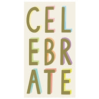 Guest Towel Napkin - Celebrate