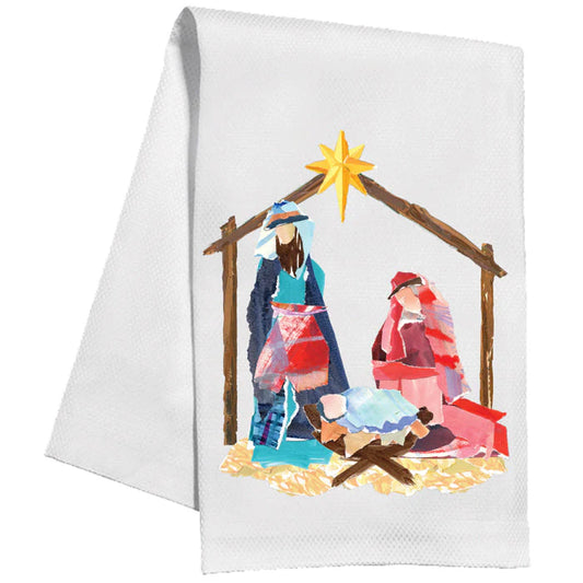 Kitchen Towel - Nativity Scene in Manger