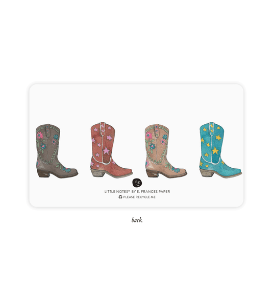 Little Notes - Cowboy Boots