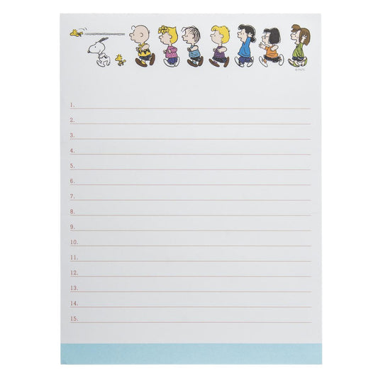 Peanuts Run Large Notepad