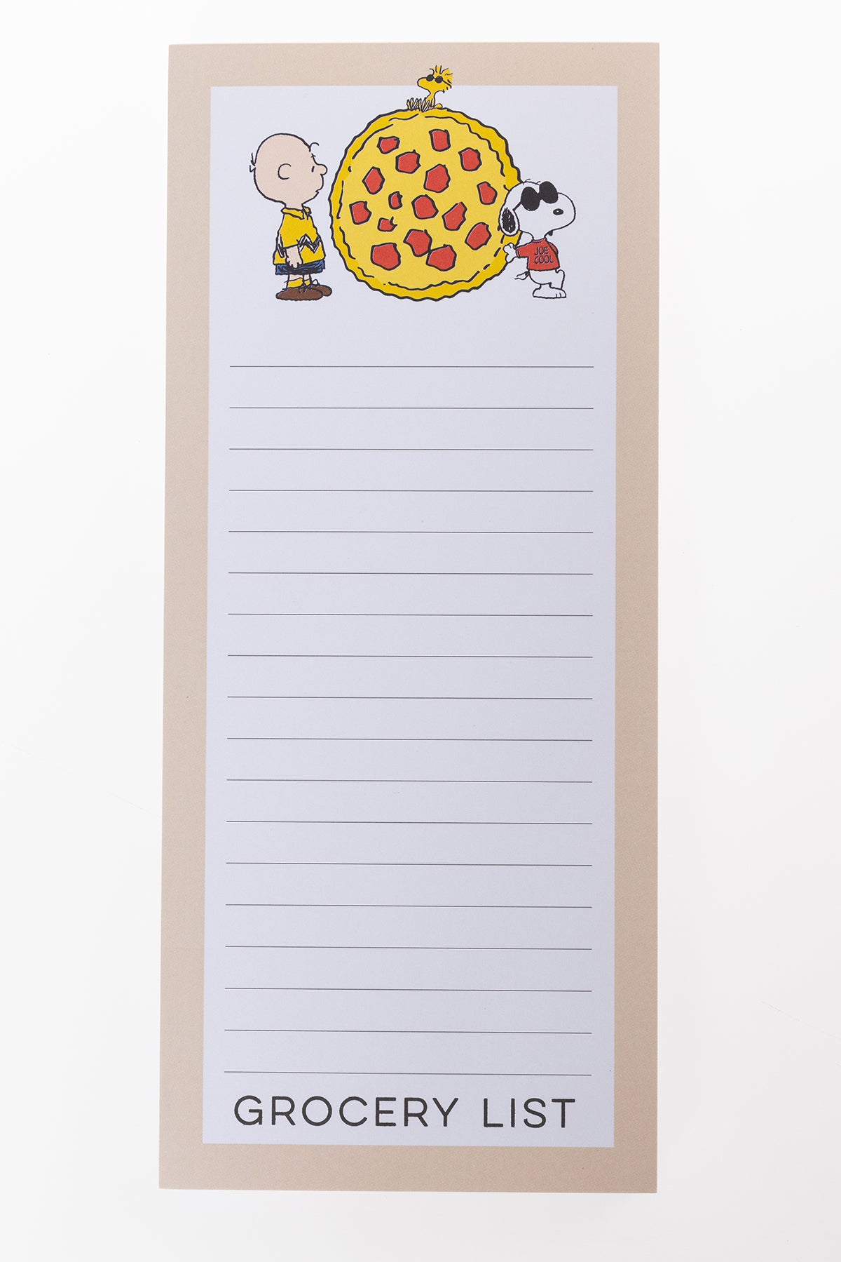 Peanuts Pizza Notepad
