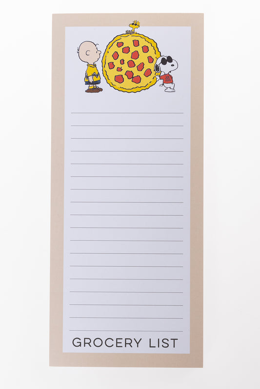Peanuts Pizza Notepad