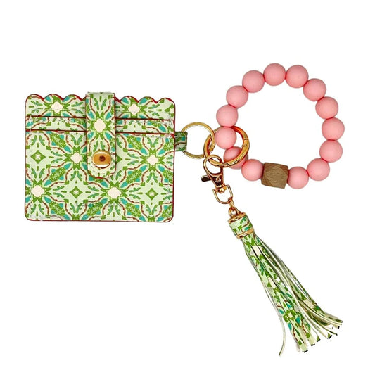 Keychain Wristlet Wallet - Lagos Blush