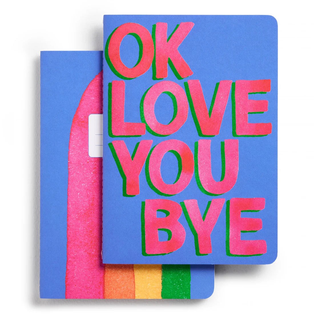 Set of 2 Stitched Notebooks - OkLoveYouBye