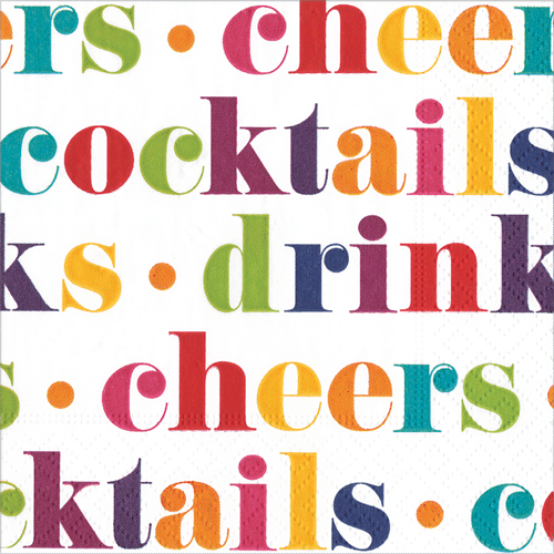 Drink Cheers Napkin Cocktail